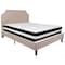Flash Furniture Brighton Queen Platform Bed Set, Beige SL-BM-3-GG - alternate 4
